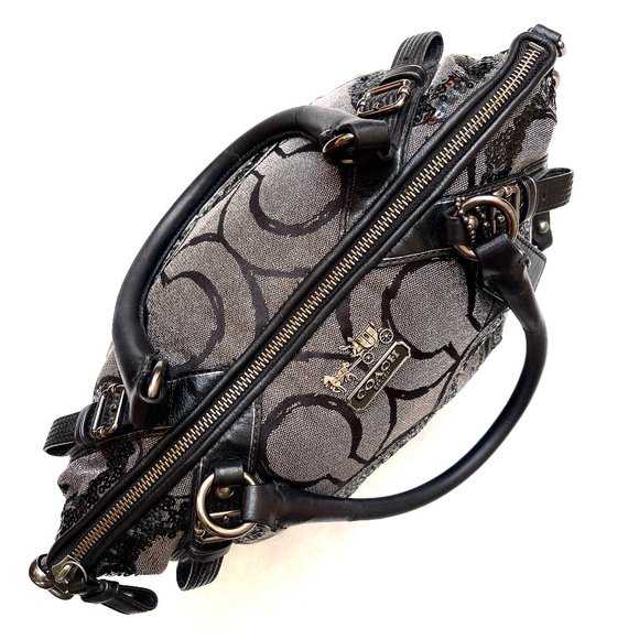 Coach Madison Metallic canvas Sequin Bag - Picture 5 of 15